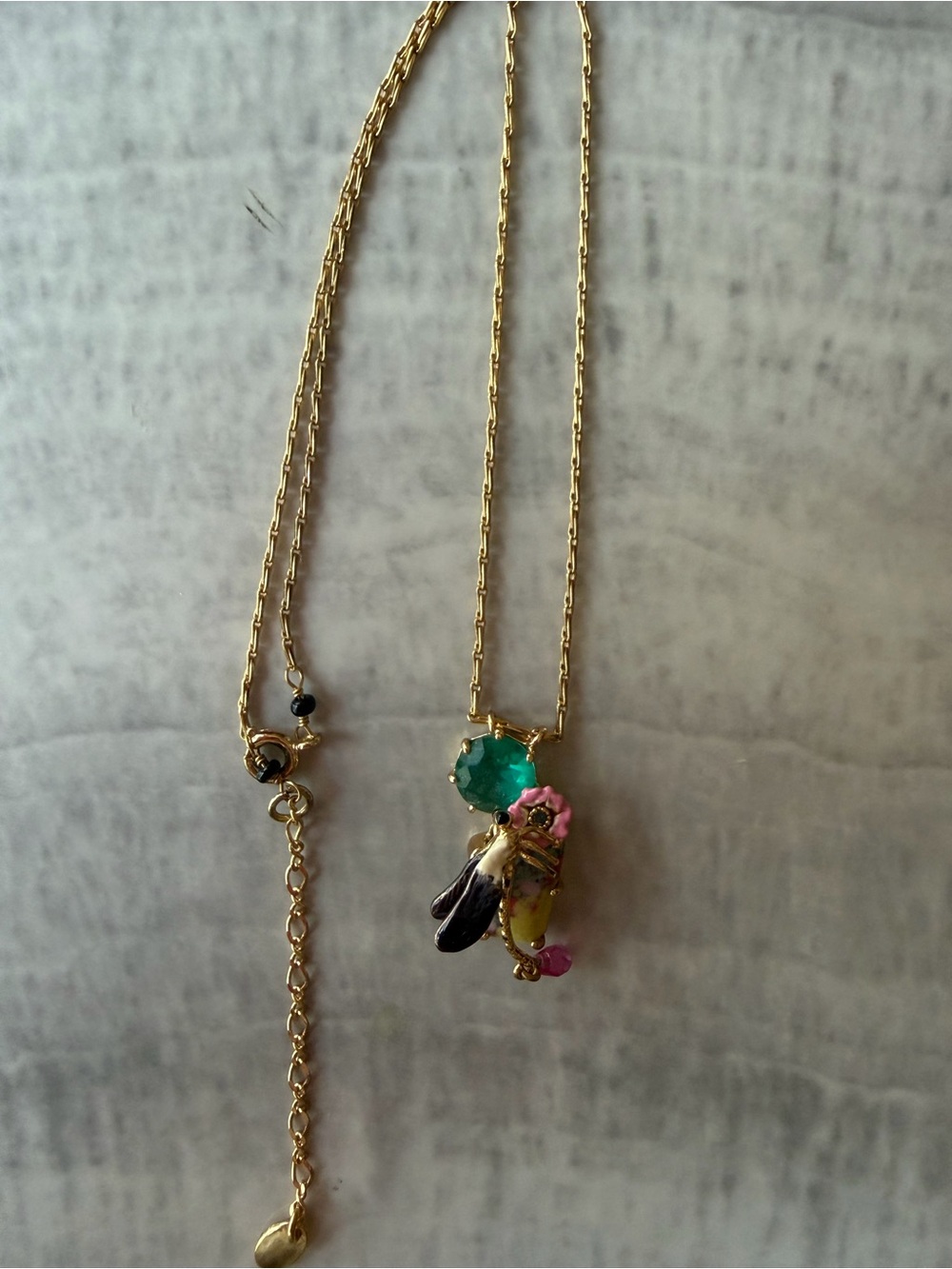 Les Nereides Ostentatious Obscurity Dragonfly Necklace